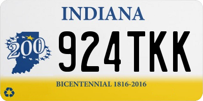 IN license plate 924TKK