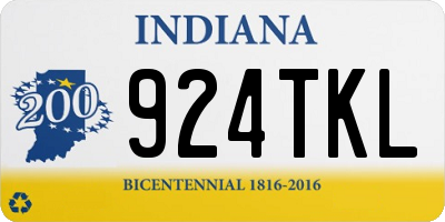 IN license plate 924TKL