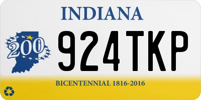 IN license plate 924TKP