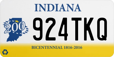 IN license plate 924TKQ