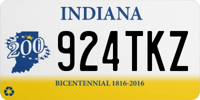 IN license plate 924TKZ