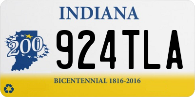 IN license plate 924TLA