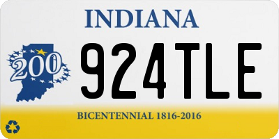 IN license plate 924TLE