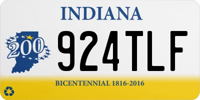 IN license plate 924TLF
