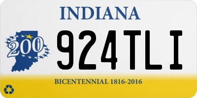 IN license plate 924TLI