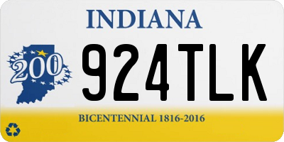 IN license plate 924TLK