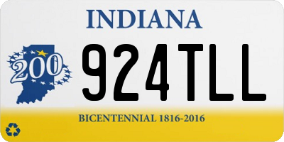 IN license plate 924TLL