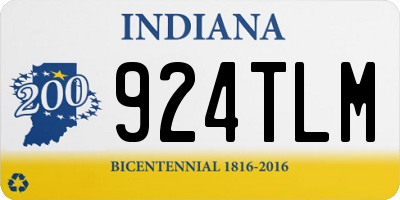 IN license plate 924TLM