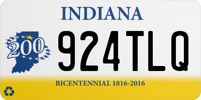 IN license plate 924TLQ