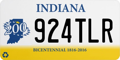 IN license plate 924TLR