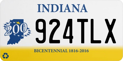 IN license plate 924TLX