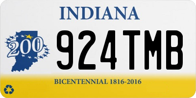 IN license plate 924TMB