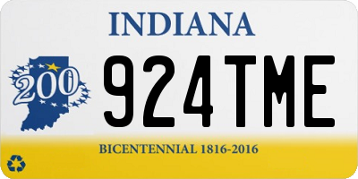IN license plate 924TME