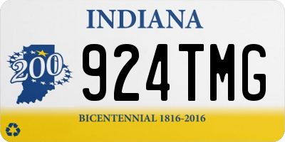 IN license plate 924TMG