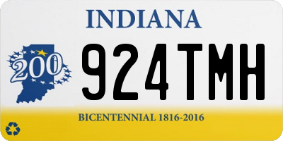 IN license plate 924TMH