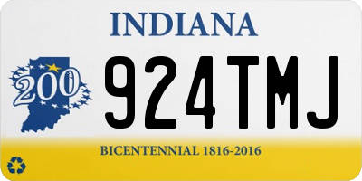IN license plate 924TMJ