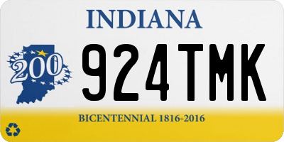 IN license plate 924TMK