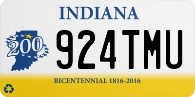 IN license plate 924TMU