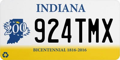 IN license plate 924TMX
