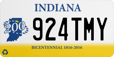 IN license plate 924TMY