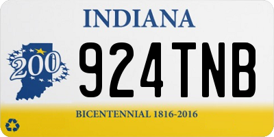 IN license plate 924TNB