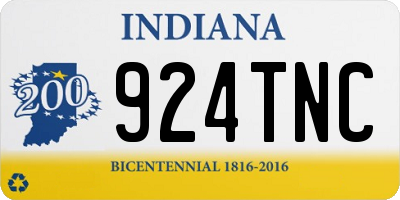 IN license plate 924TNC