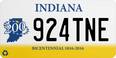 IN license plate 924TNE
