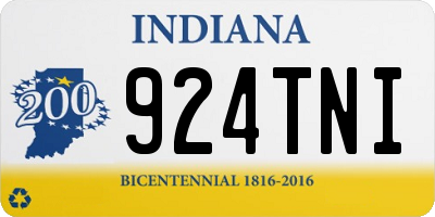 IN license plate 924TNI