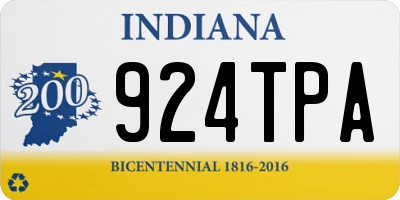 IN license plate 924TPA