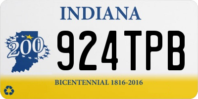 IN license plate 924TPB