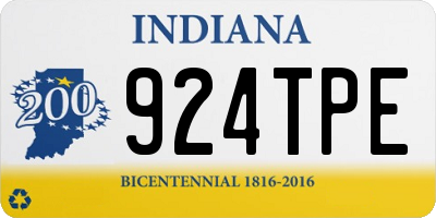IN license plate 924TPE
