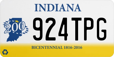 IN license plate 924TPG