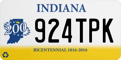 IN license plate 924TPK
