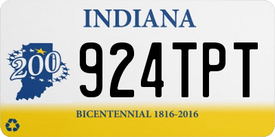 IN license plate 924TPT