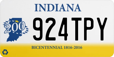 IN license plate 924TPY