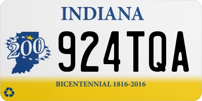 IN license plate 924TQA
