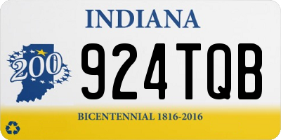 IN license plate 924TQB