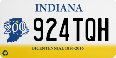IN license plate 924TQH