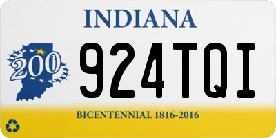 IN license plate 924TQI