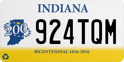 IN license plate 924TQM
