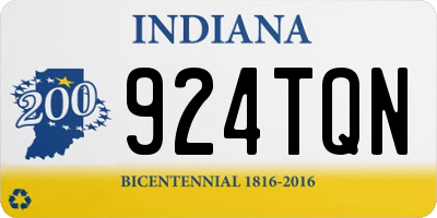 IN license plate 924TQN