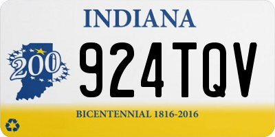 IN license plate 924TQV