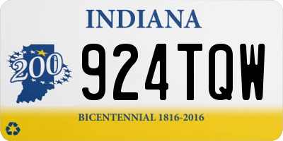 IN license plate 924TQW