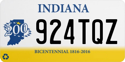 IN license plate 924TQZ