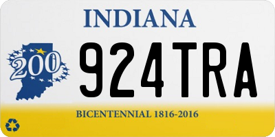 IN license plate 924TRA