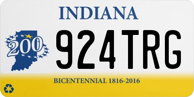 IN license plate 924TRG