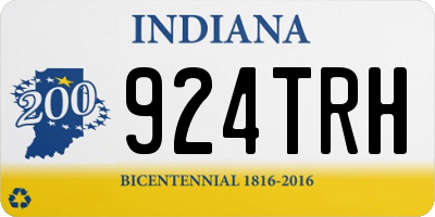 IN license plate 924TRH