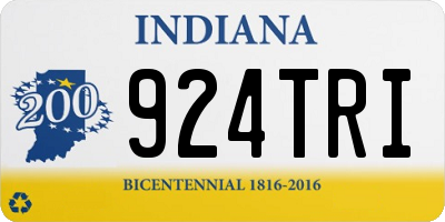 IN license plate 924TRI
