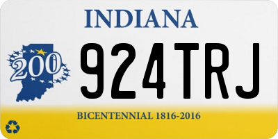 IN license plate 924TRJ