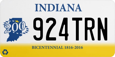 IN license plate 924TRN